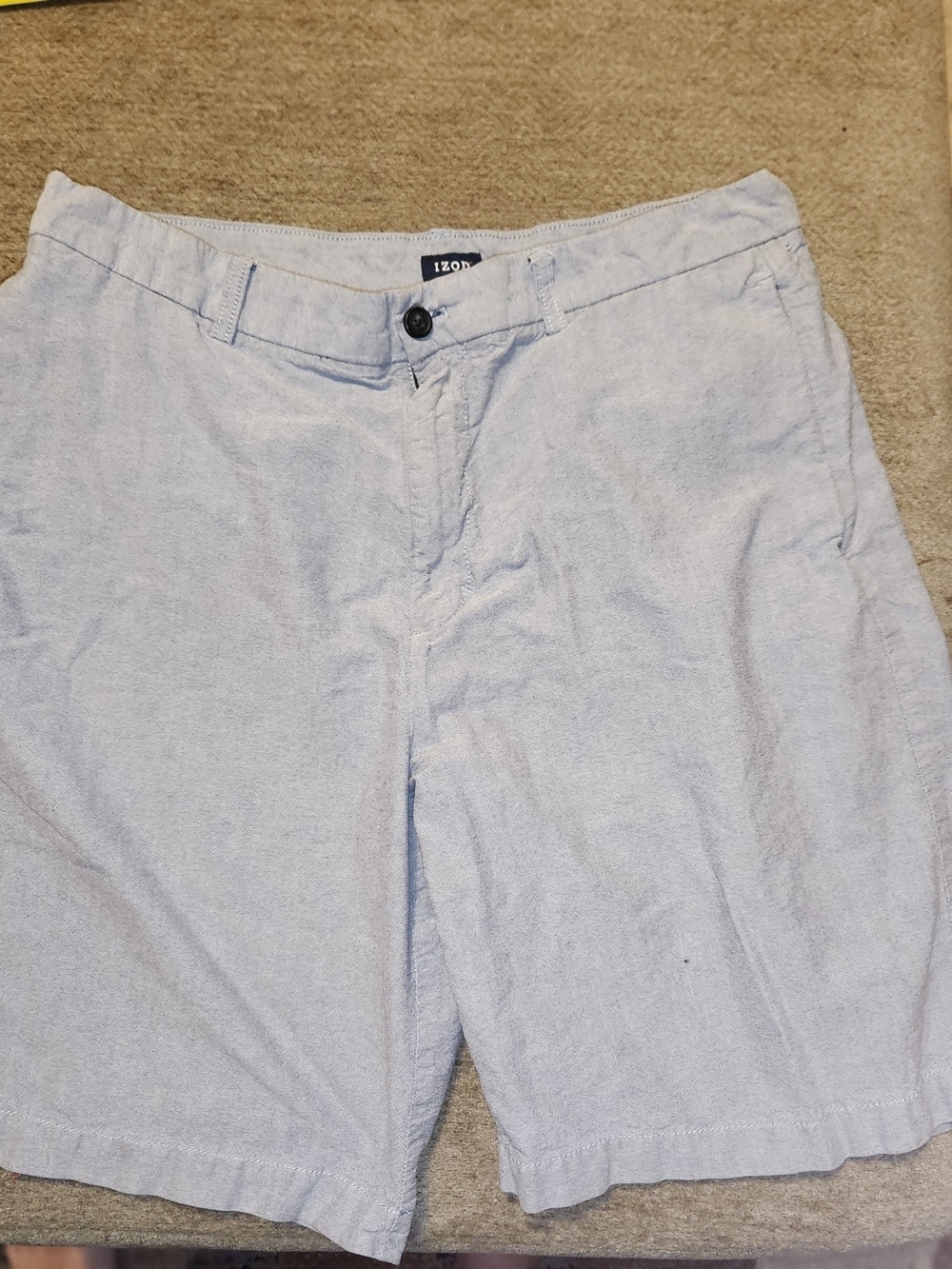 Izod Light Bluish Grey Casual Shorts